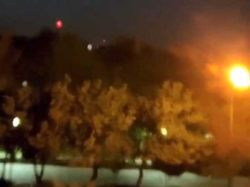 Sounds of explosions in the central Iranian province of Isfahan