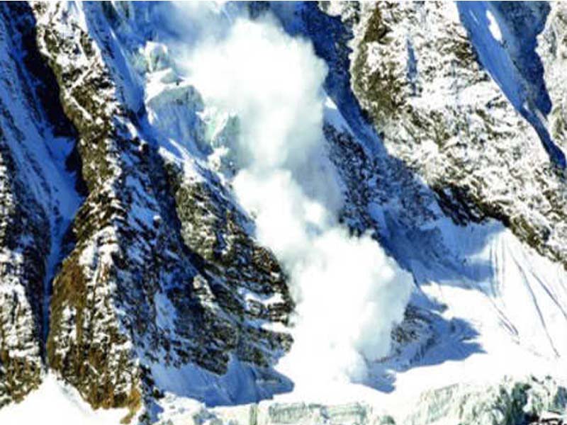 Warnings of an avalanche in four districts of Kashmir