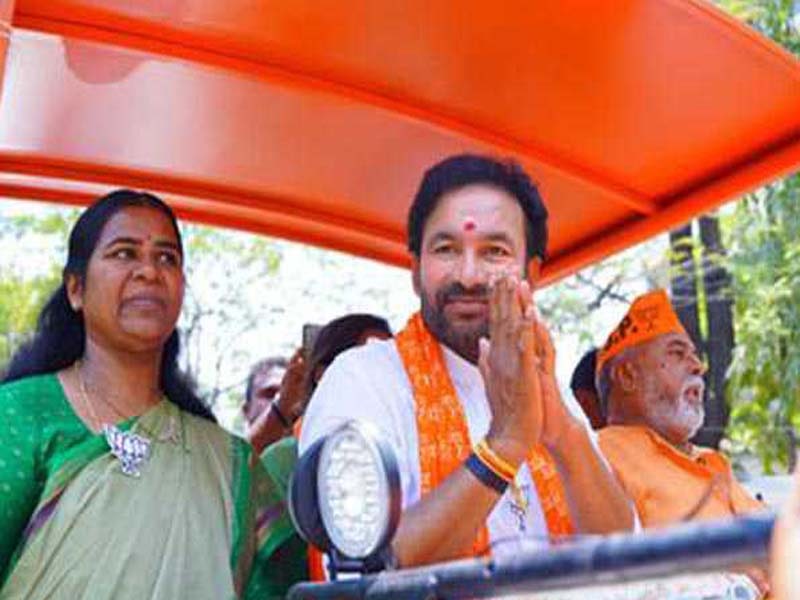 In the LS election, Kishan Reddy calls for support for Modi.