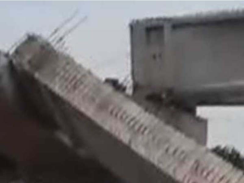 Bridge collapses during construction in Telangana