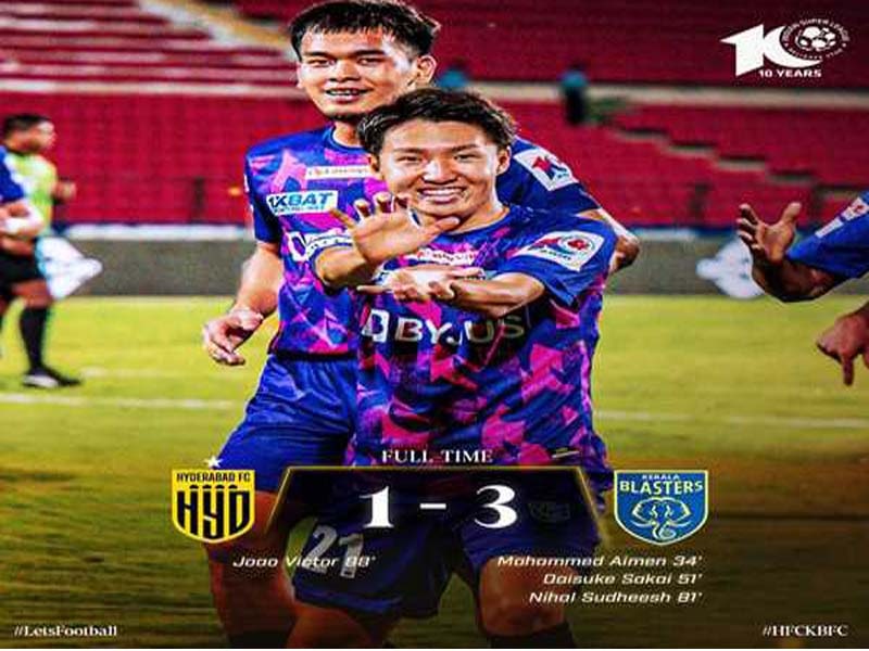 Kerala Blasters FC gains winning momentum before to the ISL playoffs