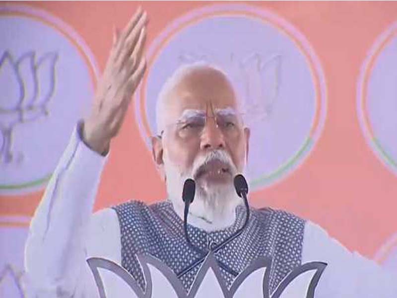 The BJP’s war cry against the Cong is loud and clear in PM Modi’s Karnataka Blitz.