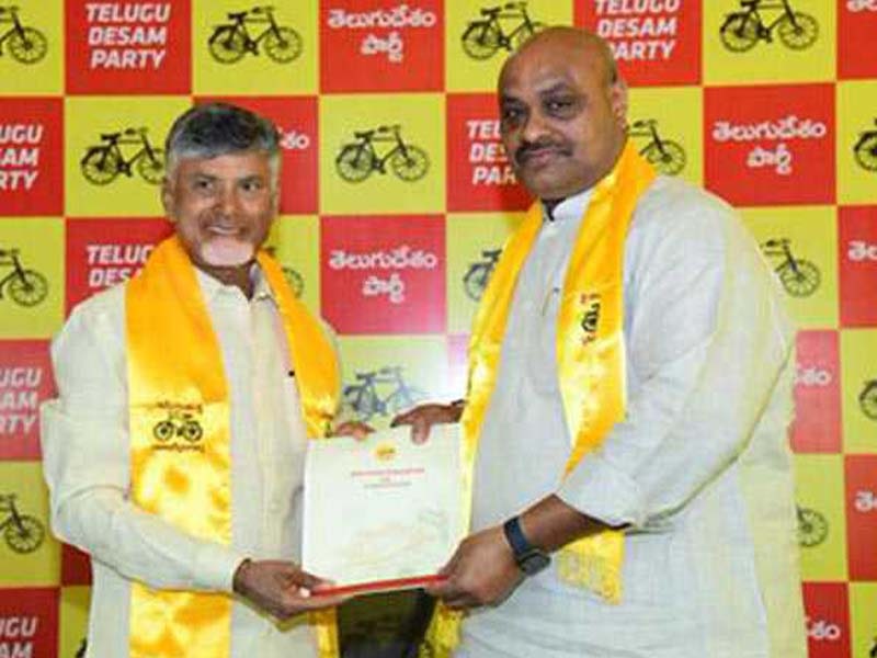 Candidates receive B Forms from Naidu.
