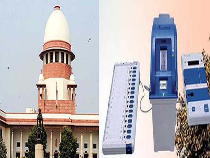 SC stays ruling on petitions requesting complete EVM-VVPAT verification.