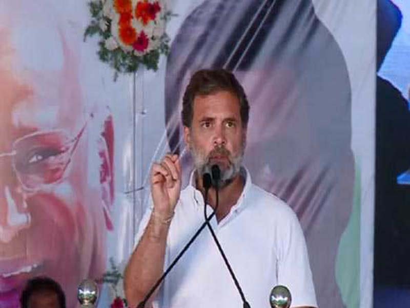 Rahul unveils the “Pehli Naukri Pakki” program in Mandya in the LS polls.