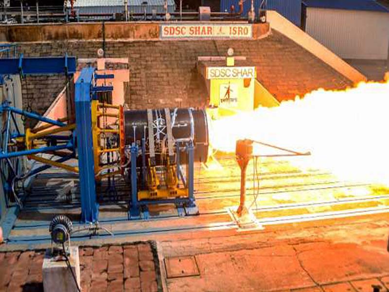 At the SHAR Range, Skyroot Aerospace successfully tests firing Stage 2 of the Vikram-1 orbital rocket.