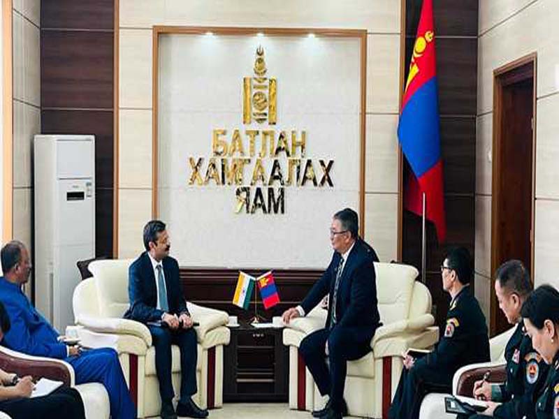 “Spiritual neighbors” India and Mongolia strengthen defense cooperation