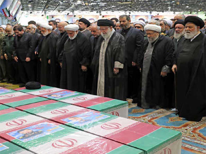 Funeral prayers for President Raisi and FM Amir-Abdollahian are led by Ayatollah Khamenei.