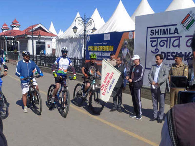 a bicycle trip to the highest voting place in the world