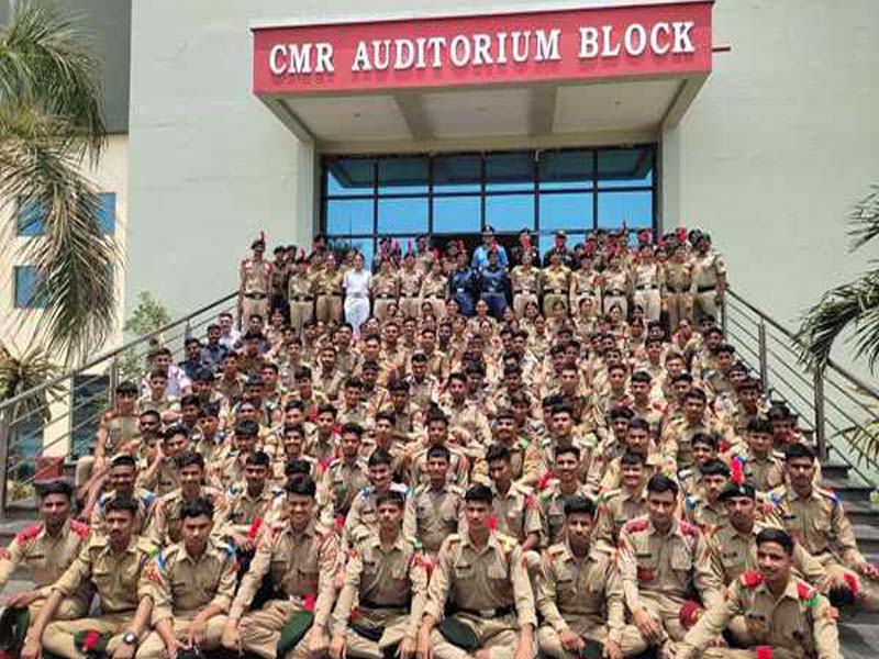 Ek Bharat Shreshtha Bharat Camp is visited by the DDG NCC Directorate (AP&TG).