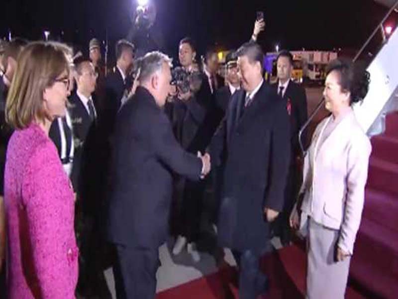 Arriving on a state visit to Hungary is Xi in Budapest.