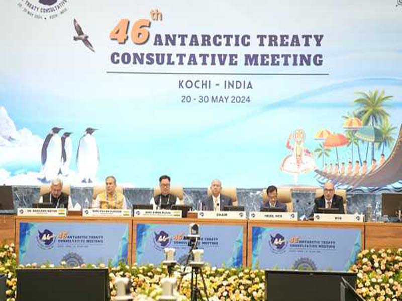 Antarctic Treaty Consultative Meeting is being held in Kochi, India.