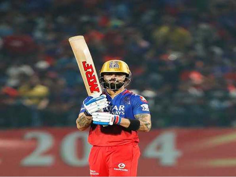 Kohli’s valiant efforts lead RCB to a dominant total