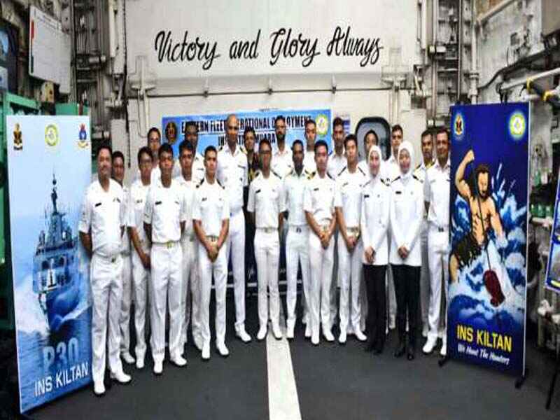 When INS Kiltan reaches Muara, Brunei