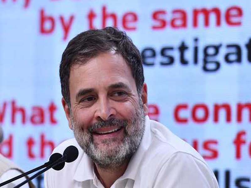 Rahul Gandhi calls for a JPC investigation into the June 4 stock market disaster.