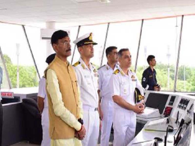 MoS Defense Sanjay Seth visits INS Rajali and assesses the station’s operational readiness.