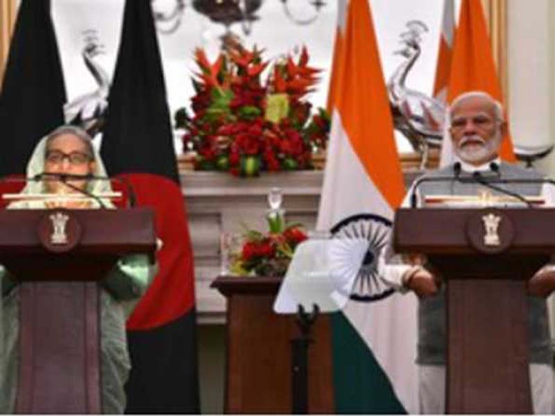 PM Modi announces that India will open a consulate in Rangpur, Bangladesh, launch an e-medical visa program, and hold negotiations on CEPA.