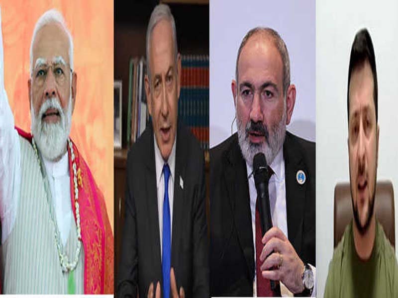 Prime Ministers of Armenia, Israel, and Ukraine congratulate Modi.