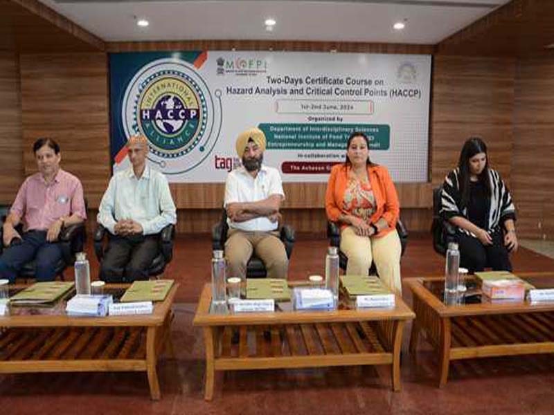 On World Food Safety Day, NIFTEM-K offers a two-day course for HACCP certification.