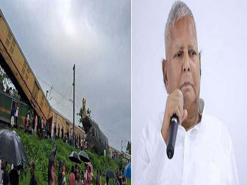 Lalu queries “who is responsible” following the train accident in West Bengal.