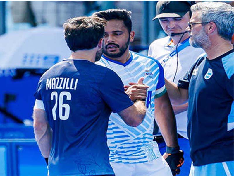 Paris Olympics: India draws with Argentina thanks to a goal from Harmanpreet in the last seconds.