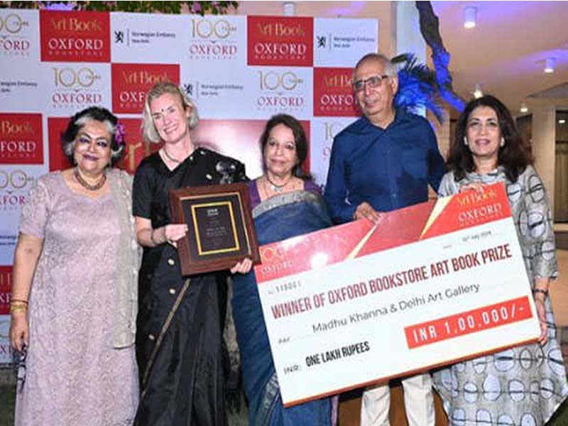 The distinguished Oxford Bookstore Art Book Prize 2024 is won by Madhu Khanna and DAG.