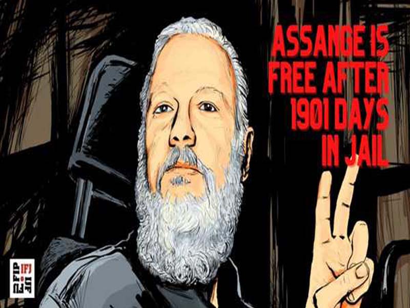IFJ declares Assange’s release a win for journalists everywhere.