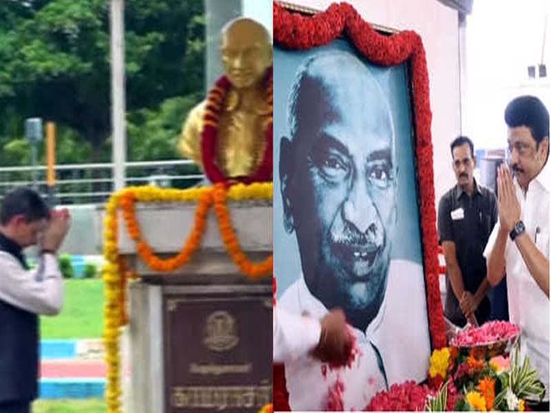 TN Gov, CM, and other officials honor Kamaraj with flowers