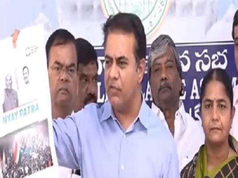 Congress is criticized by KTR for defecting and breaking protocol.