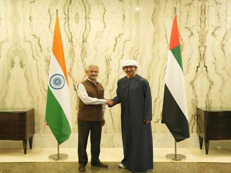 Reviewing a diverse bilateral Comprehensive Strategic Partnership is EAM Jaishankar and UAE FM.