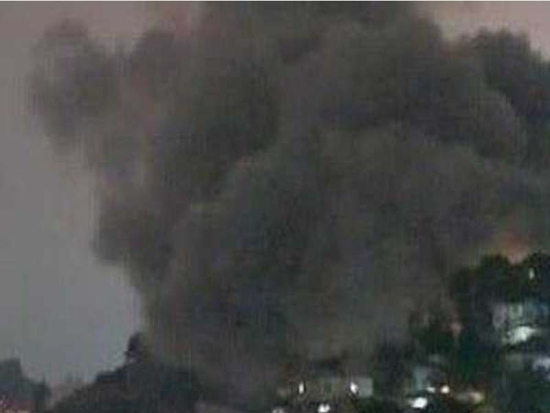 Many explosions were audible in Damascus, the capital of Syria.