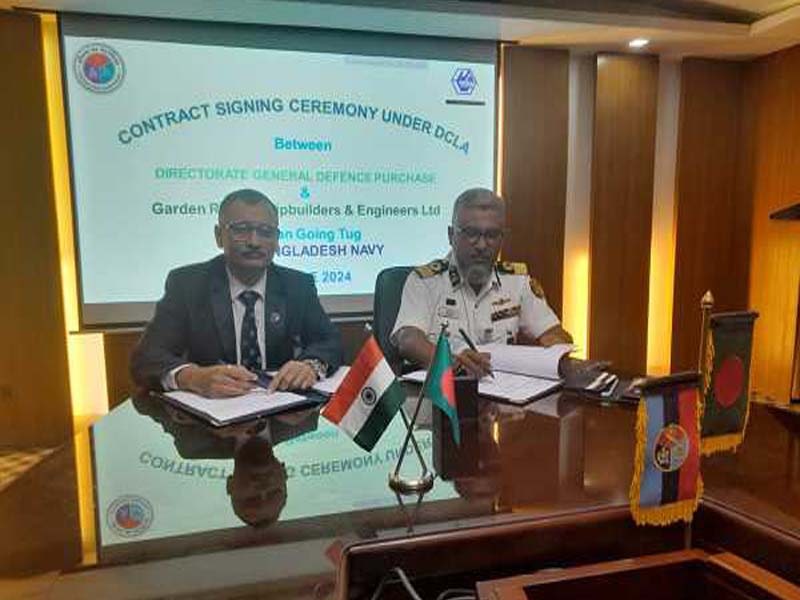 Bangladesh Navy will receive an ocean-going tug from GRSE.