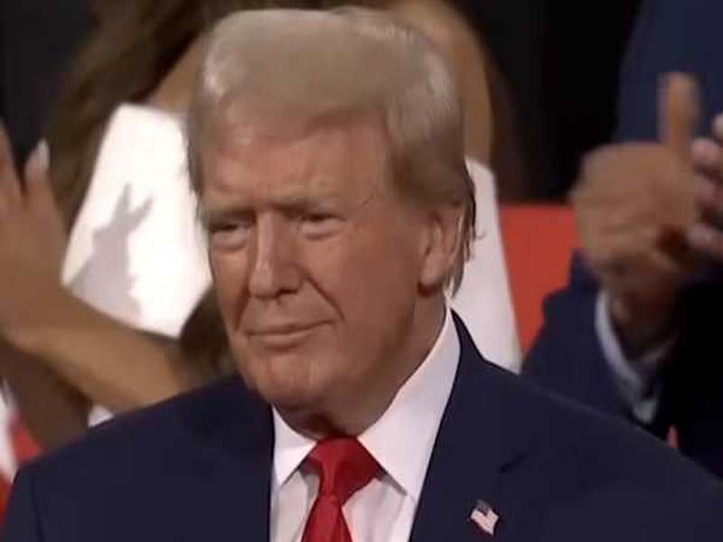 Trump receives enough support from delegates to officially be named the Republican Party’s nominee.