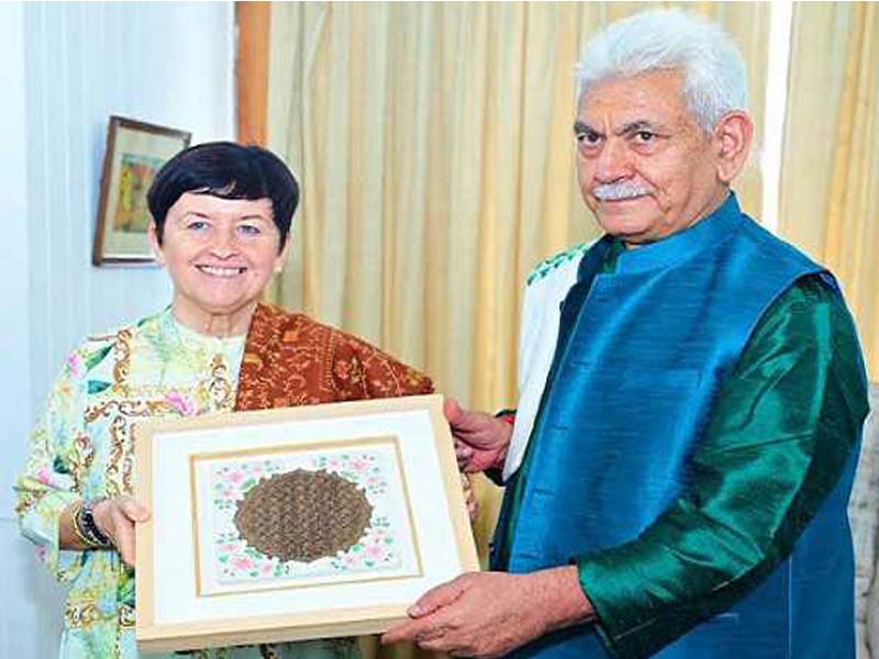 The ambassador of the Czech Republic speaks with LG Sinha about possible investments in J&K.