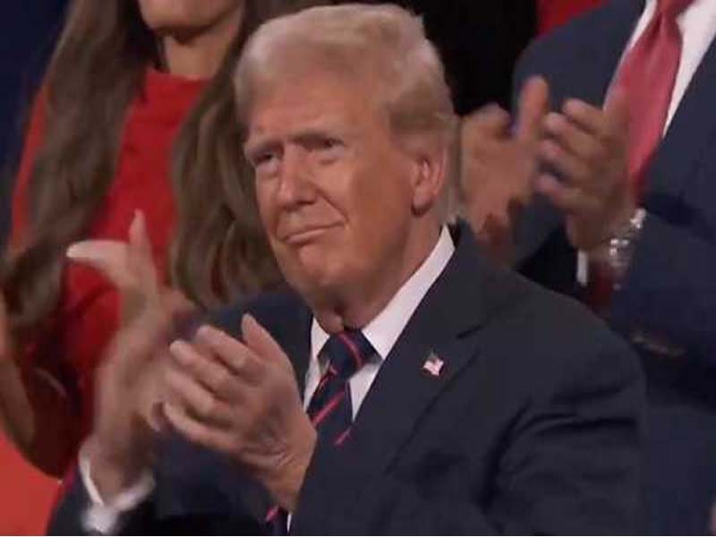 Trump attends a Republican gathering in Wisconsin on the third day in order to hear his running mate