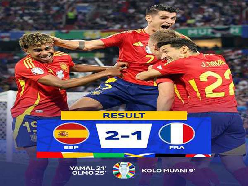 Spain defeats France in a comeback to advance to the final
