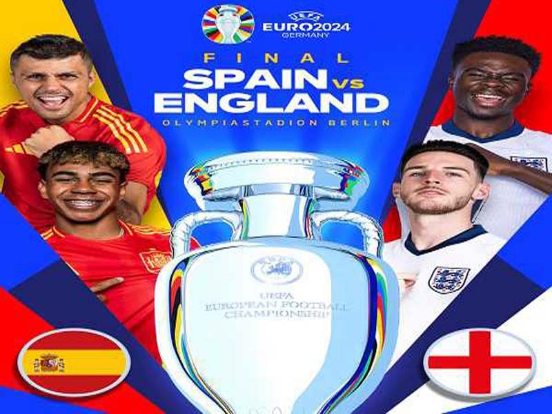 England and Spain compete in Berlin for Euro 2024 victory.