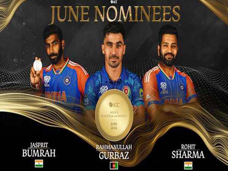 June’s player of the month nominees are revealed by ICC.