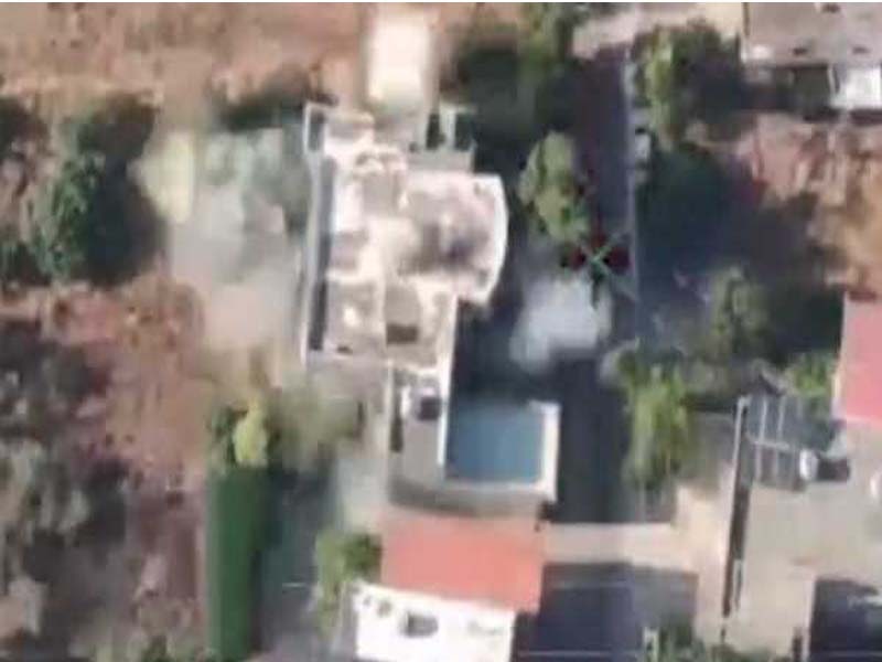 In an Israeli bombing on a village in Lebanon, a Hezbollah member was killed.