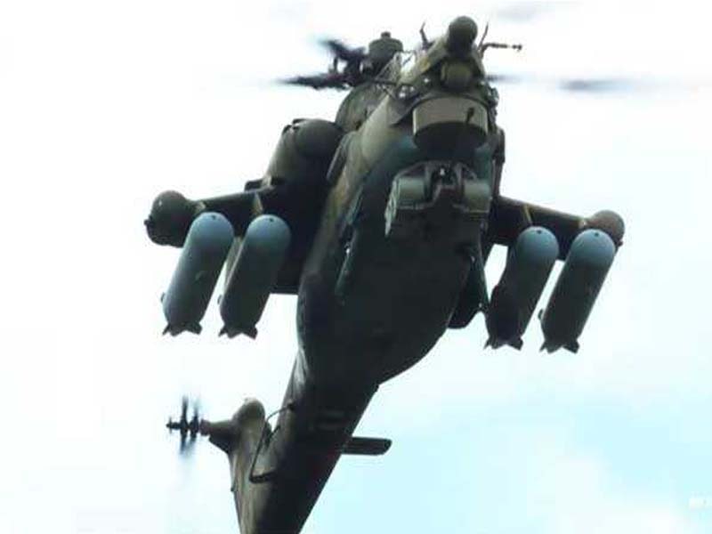A Mi-28 helicopter crashes in the Kaluga area of Russia.