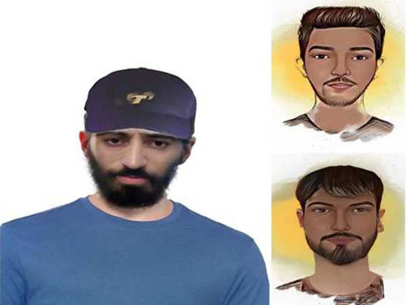 Sketches of the terrorists engaged in the Doda assaults are released by J&K Police.