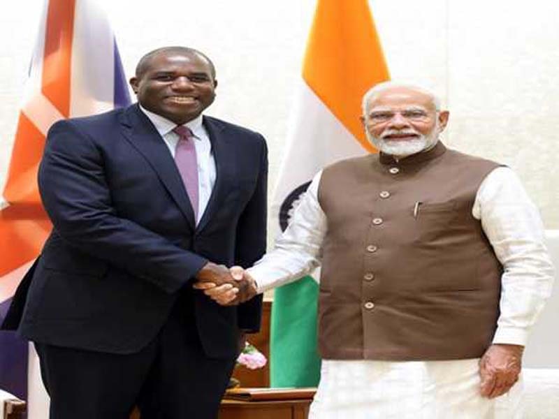 David Lammy, the UK’s foreign secretary, calls PM Modi
