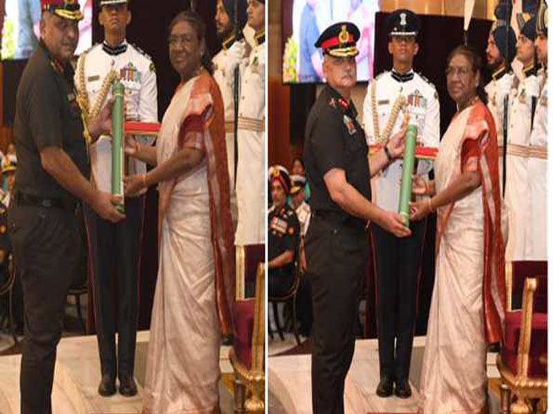 Army and Navy Chiefs are among the 31 officers to whom Prez gives PVSM.