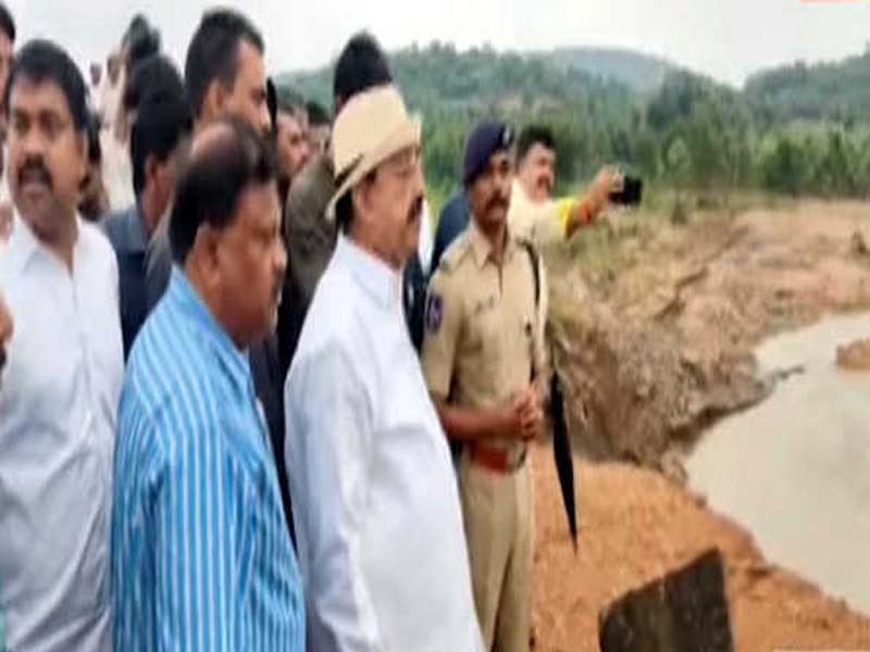 Telangana’s Minister of Agriculture examines Peddavagu Project violations