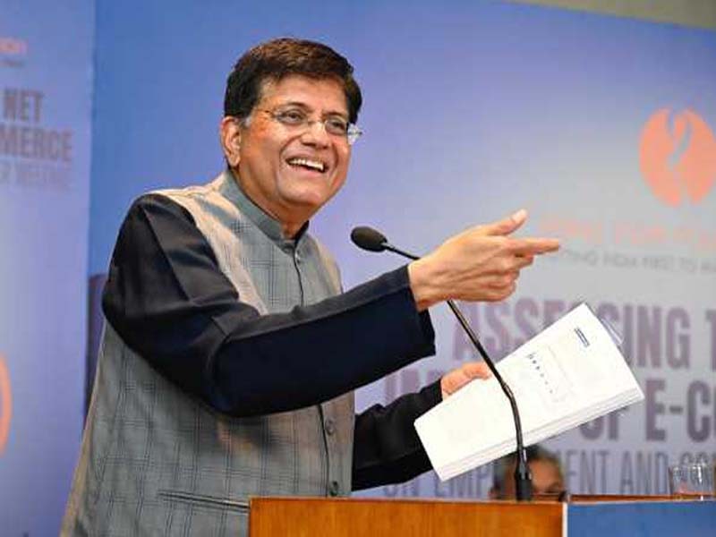The ‘troubling’ part of the e-commerce boom is highlighted by Piyush Goyal.
