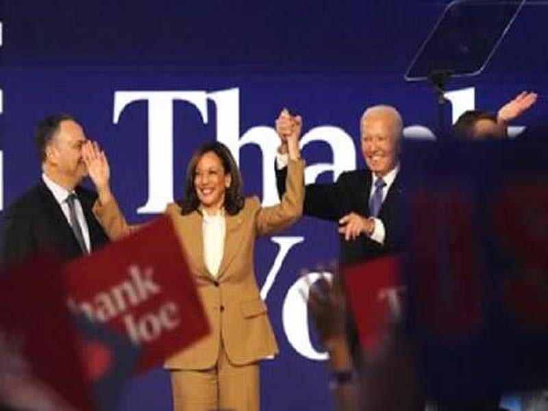 Harris is chosen in a formal roll call vote as the Democratic nominee for president.