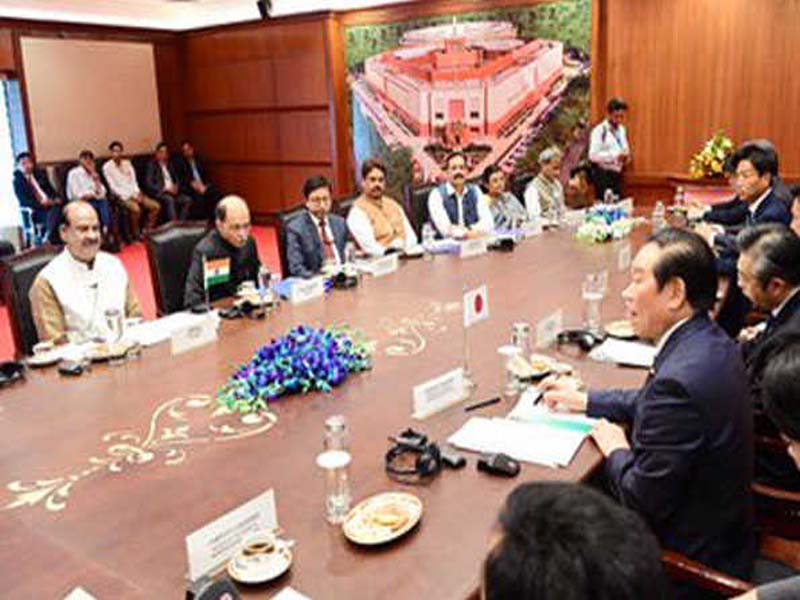 Japan and India Speakers emphasize the need for cooperation between the two nations’ parliaments.