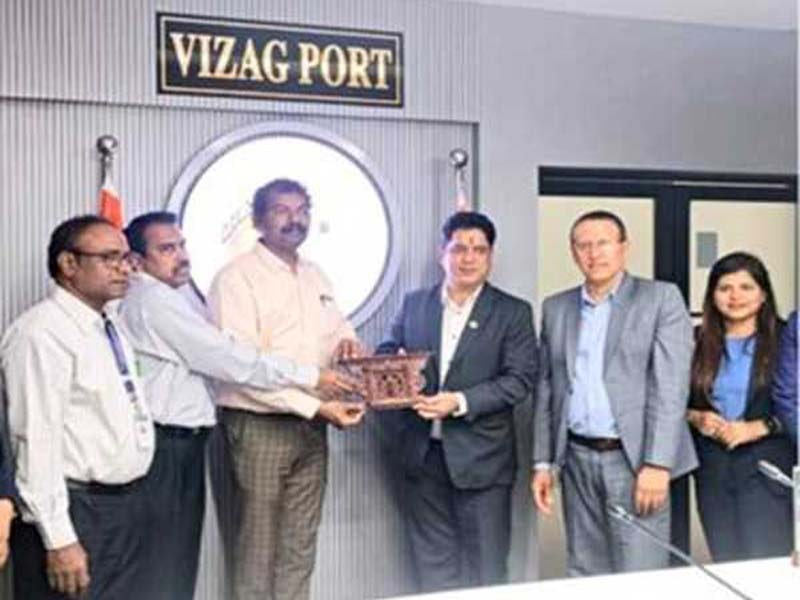 A delegation from Nepal goes to Visakhapatnam Port
