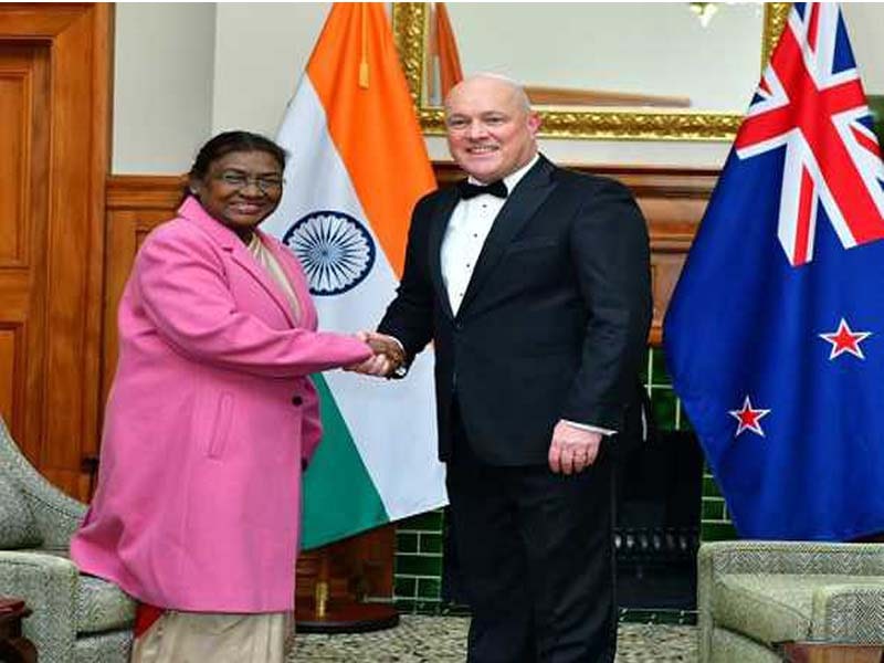 President Murmu confers with Prime Minister Luxon of New Zealand
