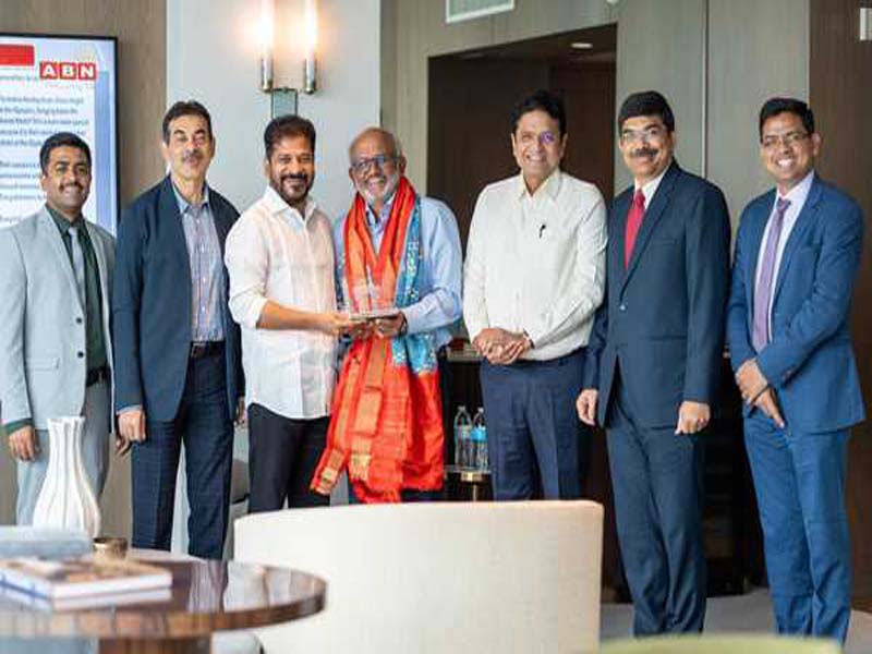 Shantanu Narayen, CEO of Adobe, meets with Telangana CM to talk about upcoming state projects.